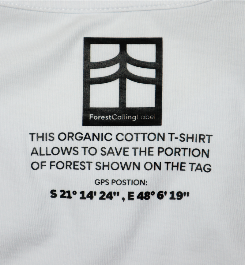 T-Shirt BIO "LEMUR" | 100 à 400m² de forêt sauvés