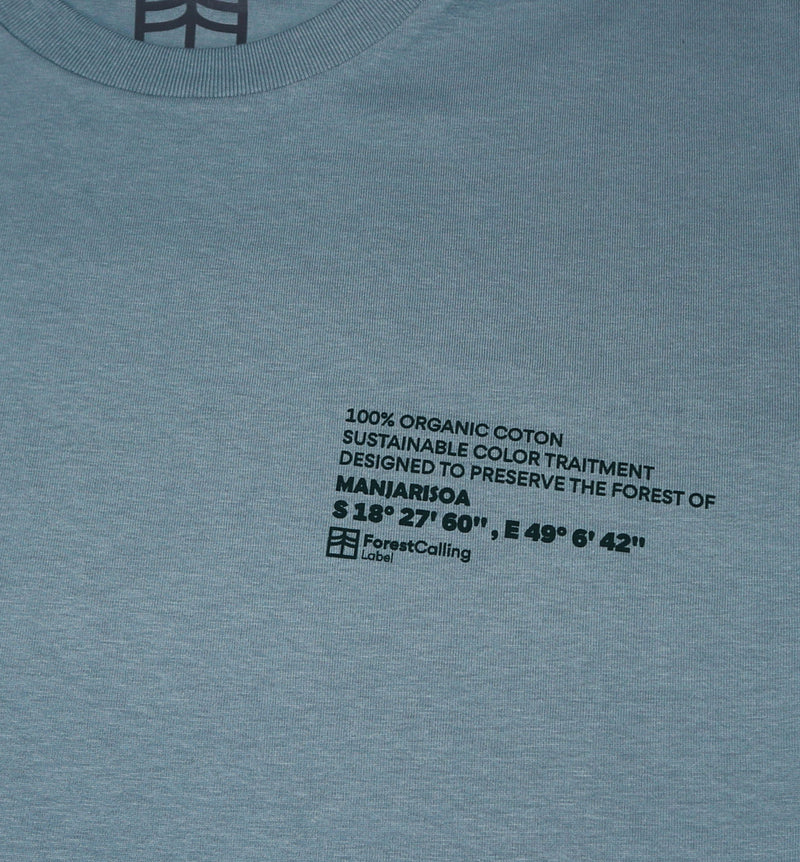 T-Shirt  " 100% Coton Bio " | 100 à 400m² de forêt sauvés